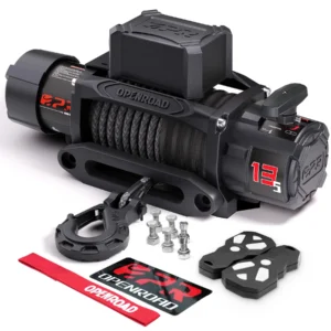 13500lbs Recovery Winch with Synthetic Rope